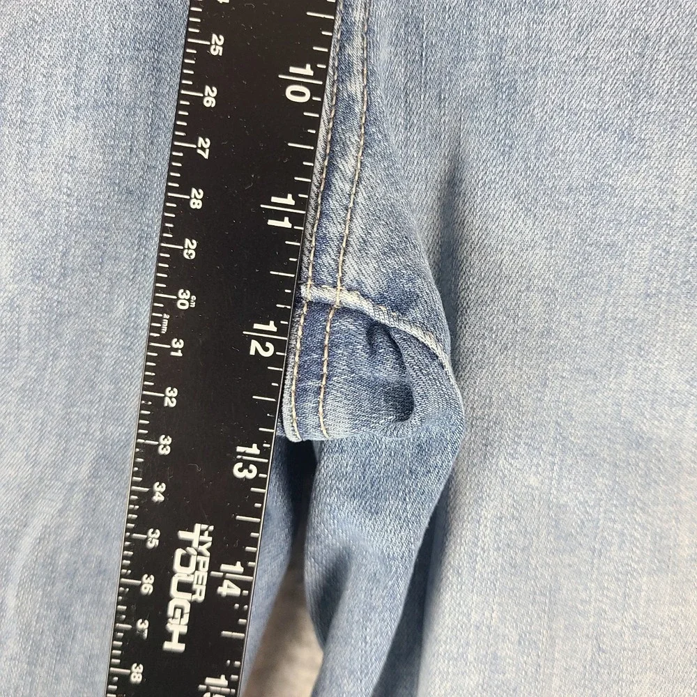 Not Your Daughter Jeans Womens 16 Blue Marilyn Straight Light Wash NYDJ HEMMED